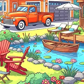 Play Lakeside House Hidden Numbers