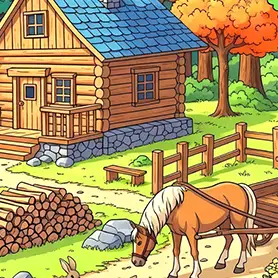 Play Mountain Cabin Hidden Alphabets